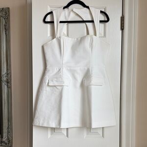 Showpo Elegant White Halter Dress